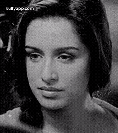 Black And White Woman Looking At Camera GIF