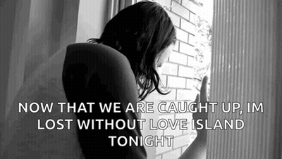 Black And White Woman Looking Out Window With Quote GIF