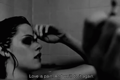 Black And White Woman Love Is Pain GIF