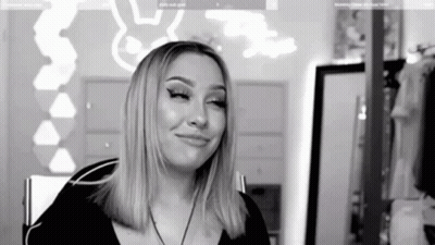 Black And White Woman Making Funny Face GIF