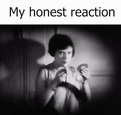 Black And White Woman My Honest Reaction GIF