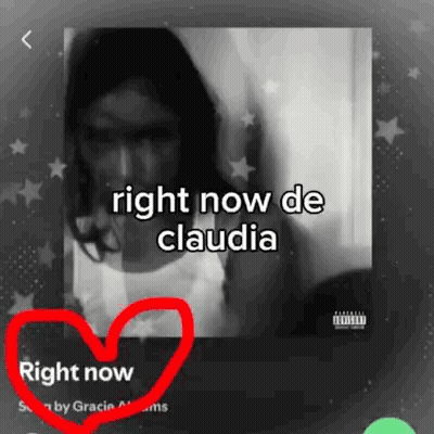 Black And White Woman Right Now De Claudia Heart GIF