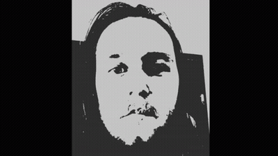 Black And White Woman's Face GIF