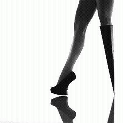 Black And White Woman's Legs GIF