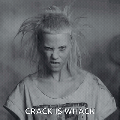 Black And White Woman Saying Crack Is Whack GIF