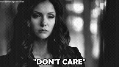 Black And White Woman Saying Don't Care GIF