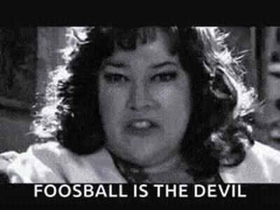 Black And White Woman Saying Fooball Is The Devil GIF