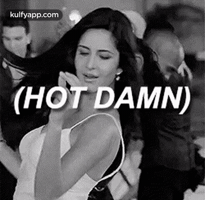 Black And White Woman Saying Hot Damn GIF