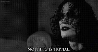 Black And White Woman Saying Nothing Is Trivial GIF