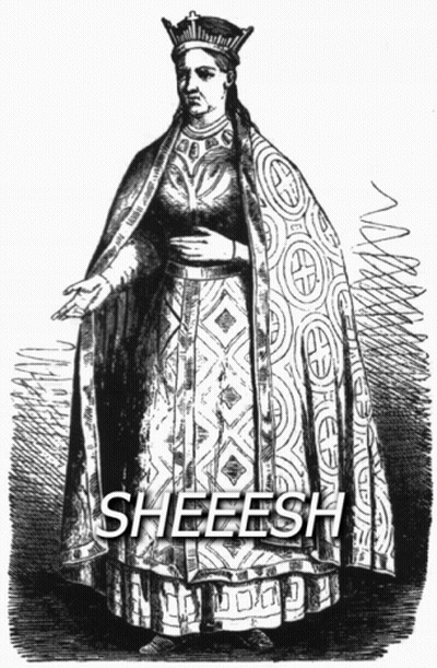 Black And White Woman Saying Sheeesh GIF