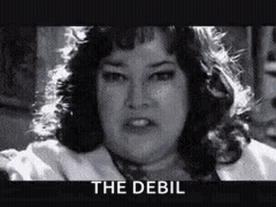 Black And White Woman Saying The Debil GIF