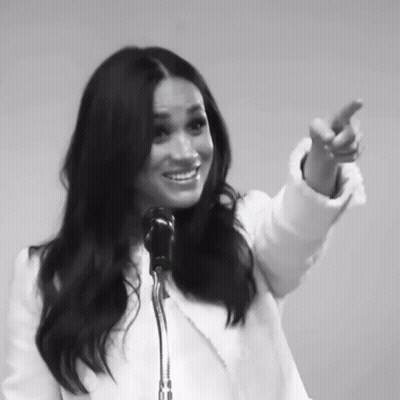 Black And White Woman Speaking Into Microphone GIF