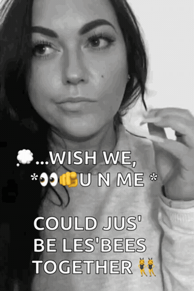 Black And White Woman Wish We Could Jus Be Les Bees Together GIF