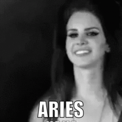Black And White Woman With Aries GIF