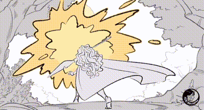 Black And White Woman With Cape GIF