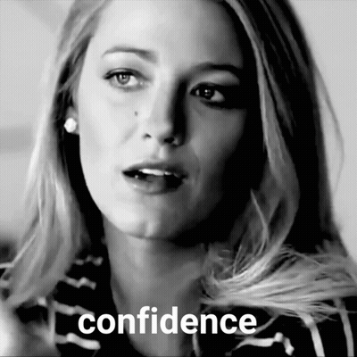 Black And White Woman With Confidence GIF