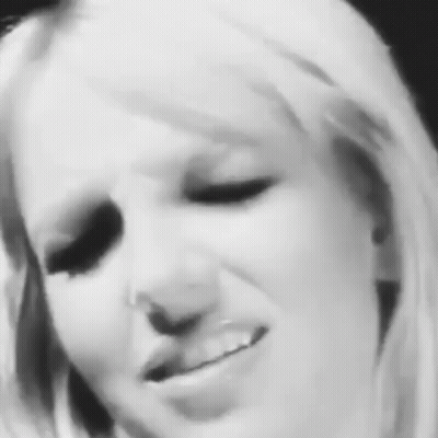 Black And White Woman With Eyes Closed GIF