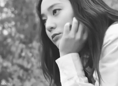 Black And White Woman With Hand On Face GIF