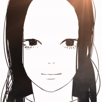 Black And White Woman With Long Black Hair GIF