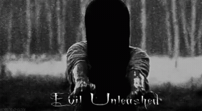 Black And White Woman With Long Hair Evil Unleashed GIF