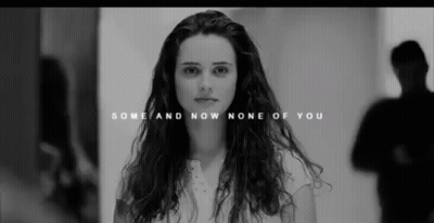 Black And White Woman With Long Hair Saying Some And Now None Of You GIF