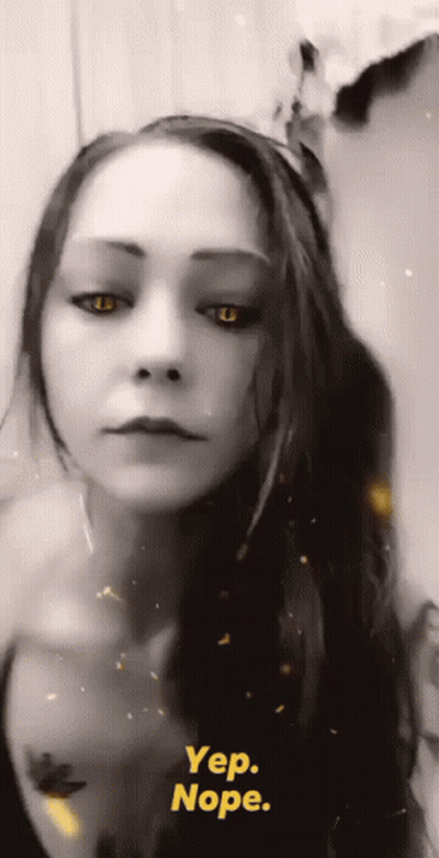 Black And White Woman Yep Nope GIF