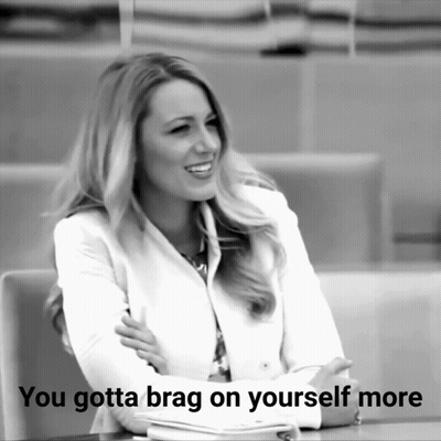 Black And White Woman You Gotta Brag On Yourself More GIF
