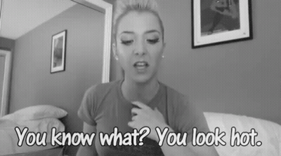 Black And White Woman You Know What You Look Hot GIF