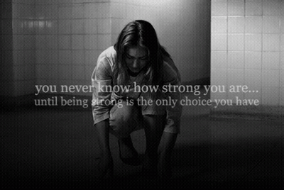 Black And White Woman You Never Know How Strong You Are Until Being Strong Is The Only Choice GIF