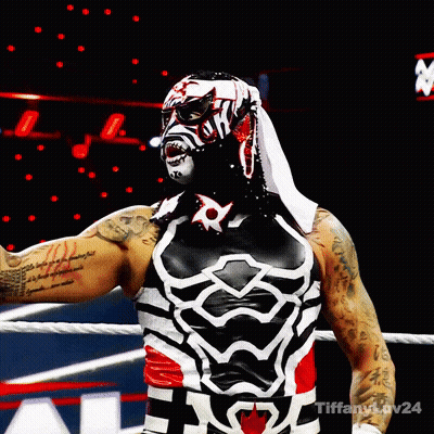 Black And White Wrestler In Ring With Tiffanykov24 GIF