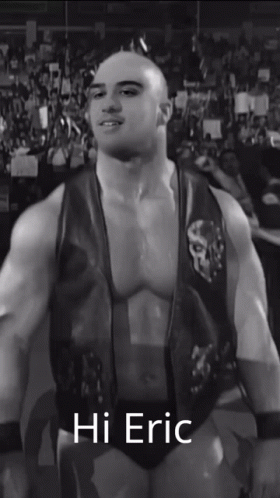 Black and White Wrestler With Hi Eric