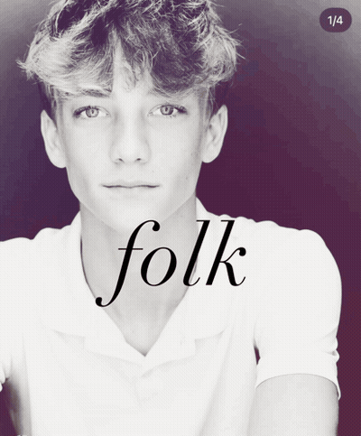 Black And White Young Man With Folk GIF