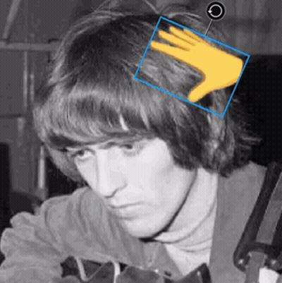Black And White Young Man With Hand On Head GIF