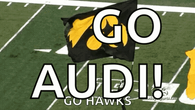 Black And Yellow Flag Go Audi Go Hawks GIF