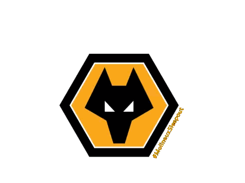 Black And Yellow Wolf Logo With Zzz Sticker