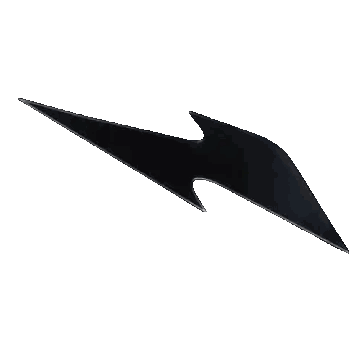 Black Arrow With White Outline Sticker