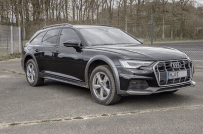 Black Audi Parked GIF