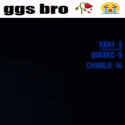Black Background GGs Bro Xray-5 Quebec-9 Charlie-14 Crying Face GIF