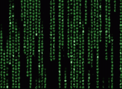Black Background Green Numbers And Letters GIF