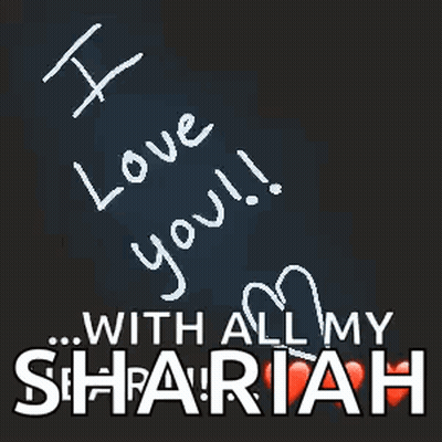 Black Background I Love You GIF
