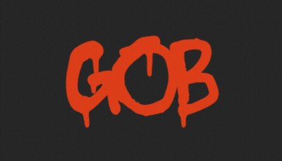 Black Background Red Text Gob Is Gob Is Gob GIF
