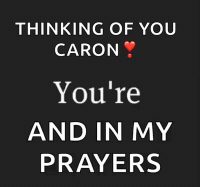 Black Background Thinking Of You Caron Mind And In My Prayers GIF