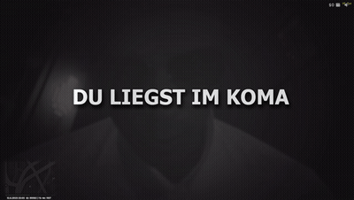 Black Background White Text Du Liegst Im Koma GIF