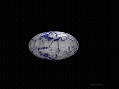 Black Background With Blue And White Design Symonacolina GIF