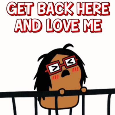 Black Background With Cause She Don't Love Me Anymore GIF