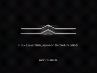 Black Background With Citroen Logo And Www.citroen.hu GIF