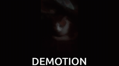 Black Background With Demotion In White GIF