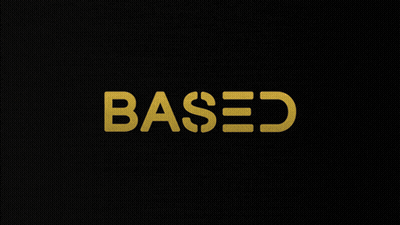 Black Background With Gold Word Based GIF