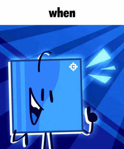 Black Background With In Blue And Two Blue Squares GIF