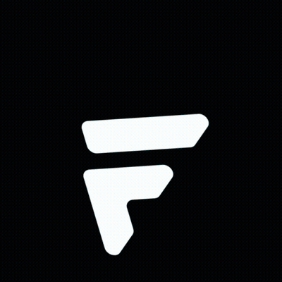 Black Background With Letters G And F GIF